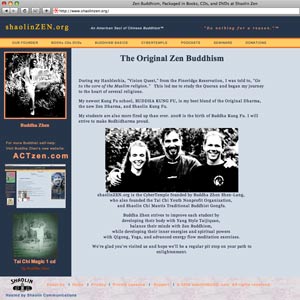 Shaolin Zen C;yberTemple Homepage Temple
