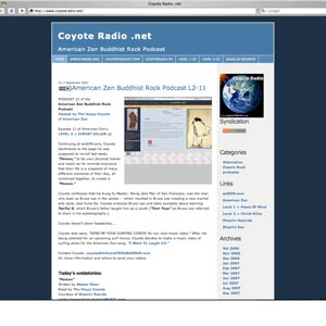 screenshot CoyoteRadio.NET